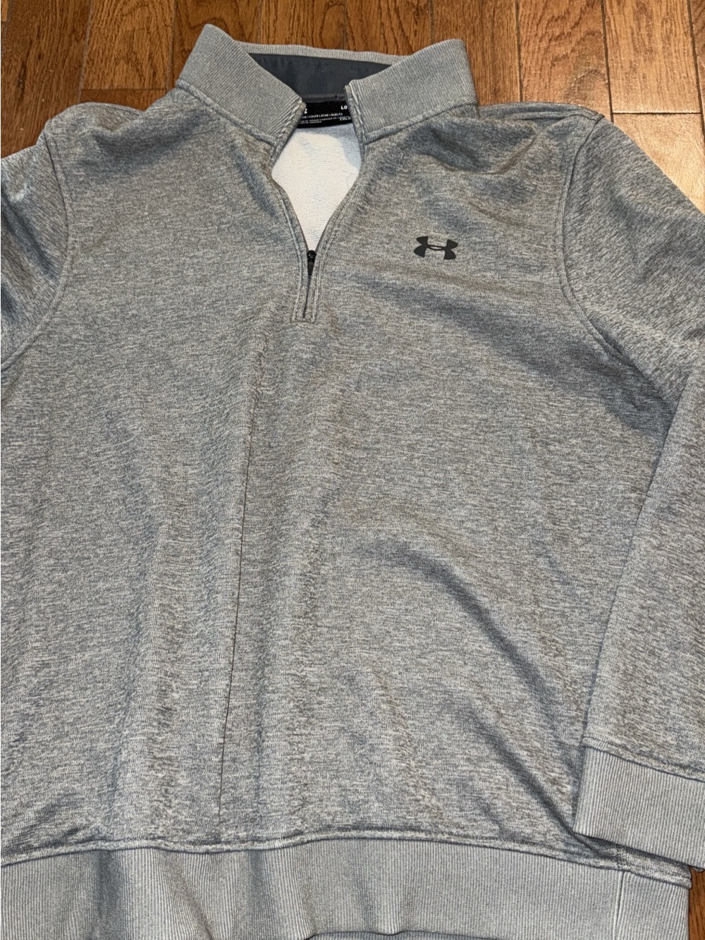 Under Armour Men’s Light Gray 1/4 Zip Performance Pullover